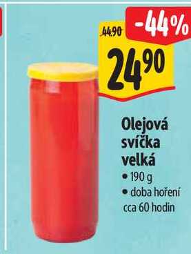 Olejová svíčka velká, 190 g
