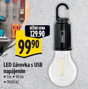 LED žárovka s USB napájením 
