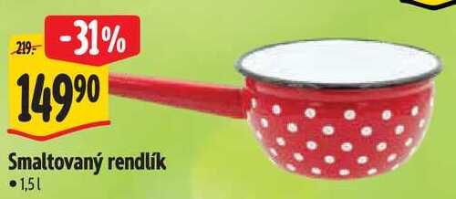 Smaltovaný rendlík