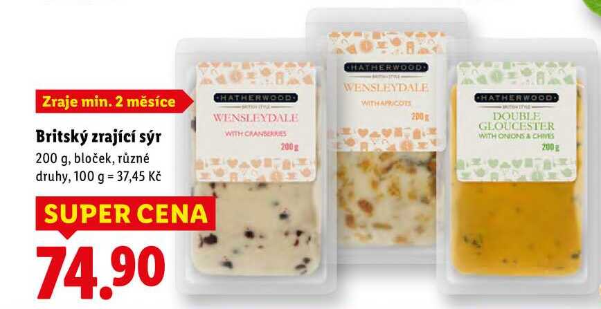 Britský zrající sýr, 200 g