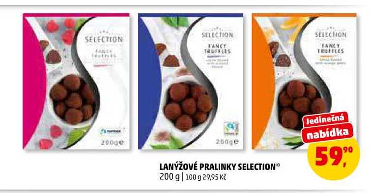 LANÝŽOVÉ PRALINKY SELECTION, 200 g