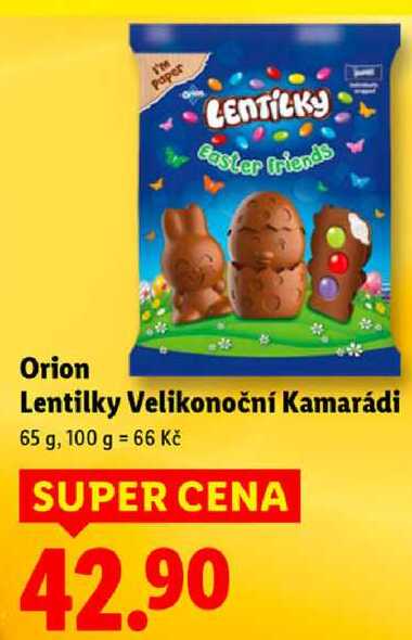 Orion Lentilky Velikonoční kamarádi, 65 g