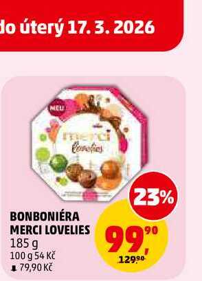 BONBONIÉRA MERCI LOVELIES, 185 g