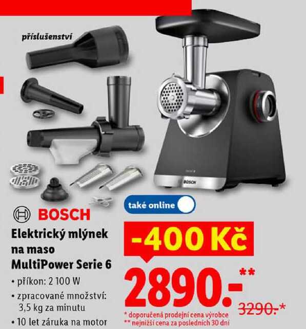 Elektrický mlýnek na maso MultiPower Serie 6