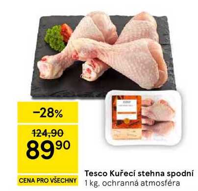 Tesco Kuřecí stehna spodní, 1 kg