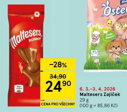 Maltesers Zajíček, 29 g 