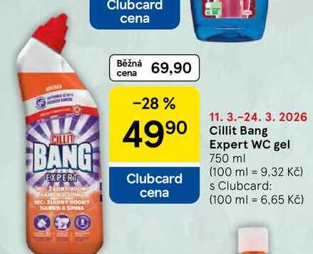 Cillit Bang Expert WC gel, 750 ml  