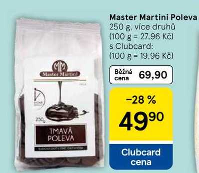 Master Martini Poleva, 250 g. více druhů