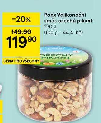 Poex Velikonoční směs ořechů pikant, 270 g 