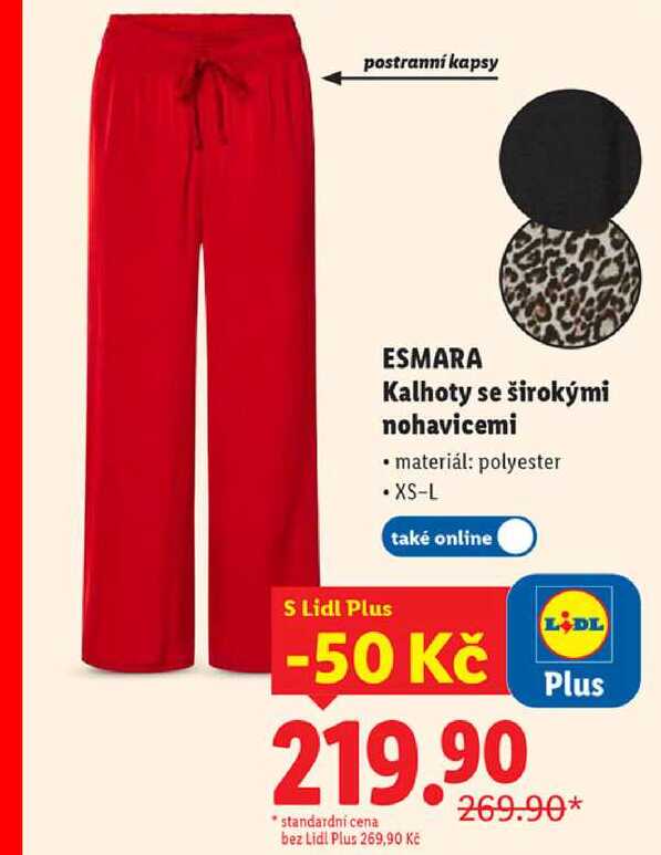 Kalhoty se širokými nohavicemi 