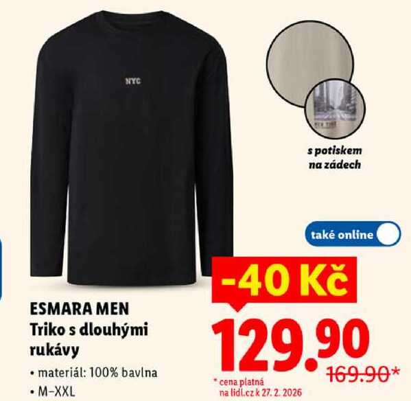 Triko s dlouhými rukávy