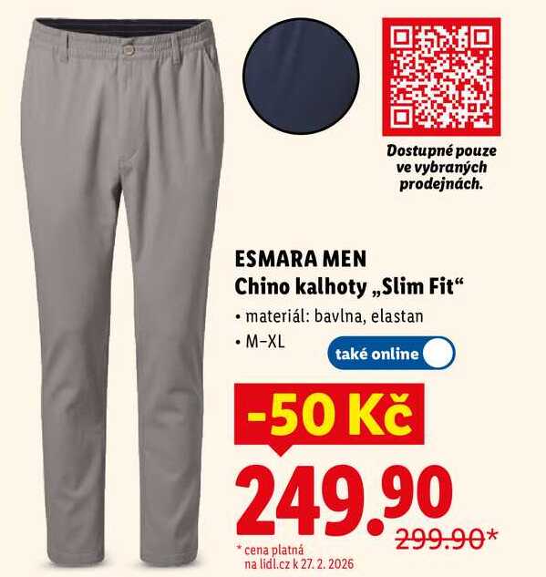 Chino kalhoty ,,Slim Fit" 