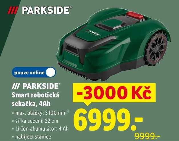 Smart robotická sekačka, 4Ah 