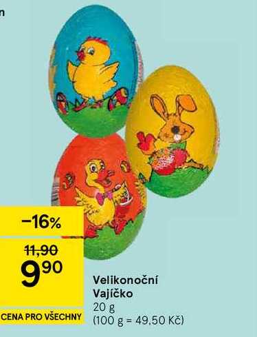 Velikonoční Vajíčko, 20 g 