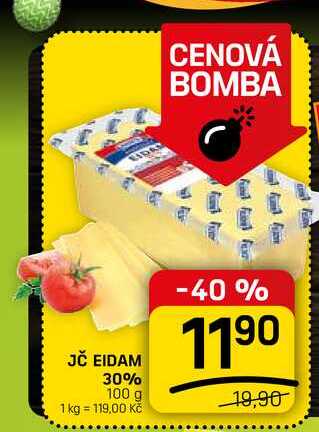 JČ EIDAM 30% 100 g 