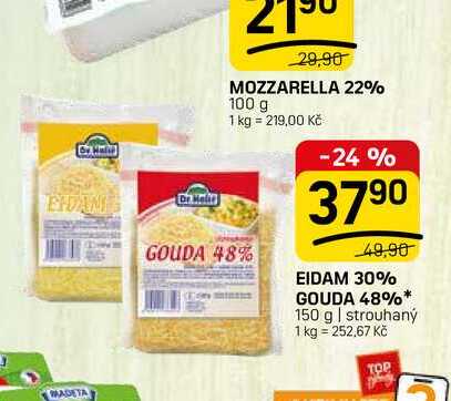 EIDAM 30% GOUDA 48% 150 g | strouhaný