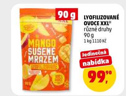 LYOFILIZOVANÉ OVOCE XXL, 90 g 