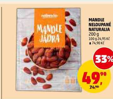 MANDLE NELOUPANÉ NATURALIA, 200 g
