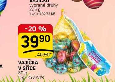 VAJÍČKA V SÍŤCE 80 g