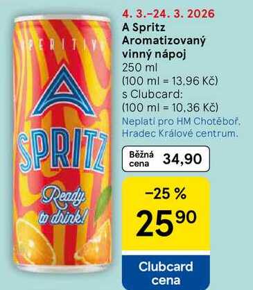 A Spritz Aromatizovaný vinný nápoj, 250 ml  