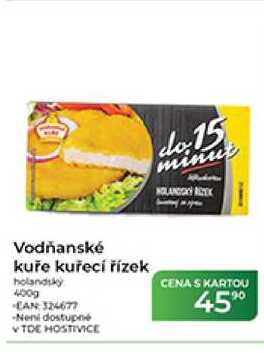 Vodňanské kuře kuřecí řízek holandský 400g