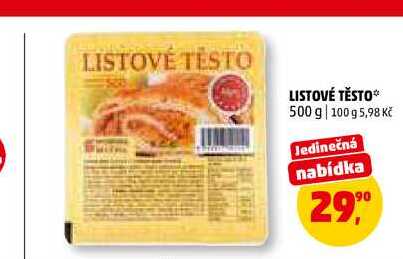 LISTOVÉ TĚSTO, 500 g