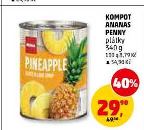 KOMPOT ANANAS PENNY, 340g 
