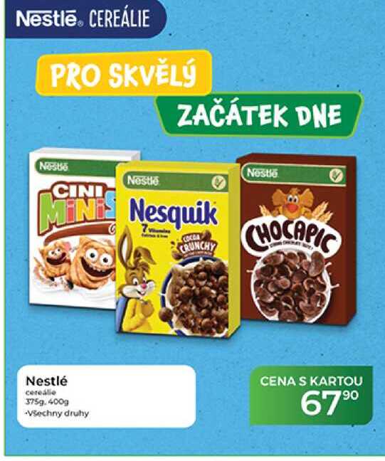 Nestlé cereálie 375g. 400g