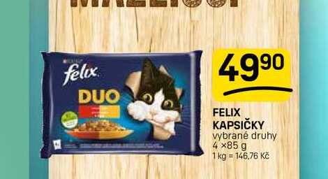 FELIX KAPSIČKY vybrané druhy 4 x85 g