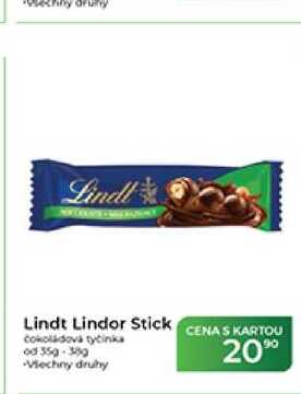 Lindt Lindor Stick čokoládová tyčinka 35 g