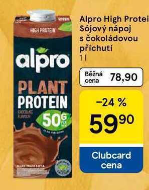 Alpro High Protein Sójový nápoj s čokoládovou příchutí, 1 l 