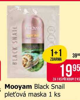 Mooyam Black Snail pleťová maska 1 ks 