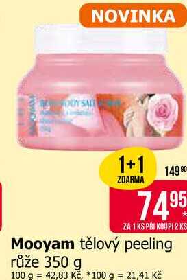 Mooyam tělový peeling růže 350 g