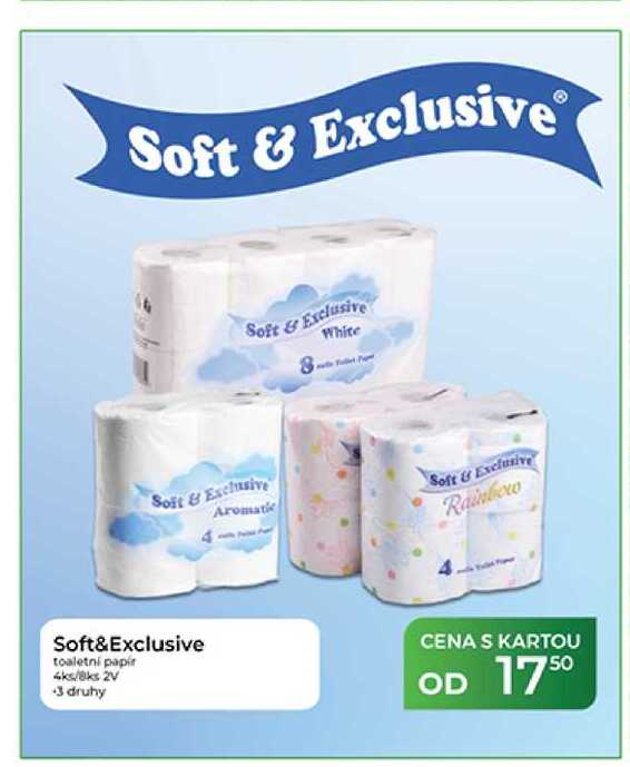 Soft&Exclusive toaletni papir 4ks/8ks
