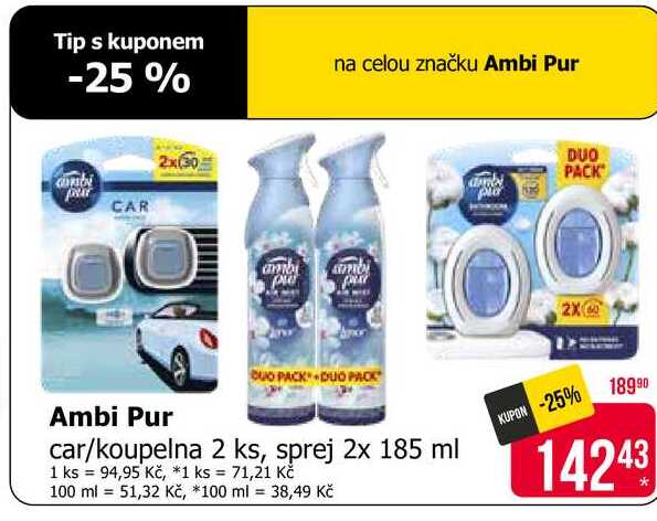 Ambi Pur sprej 2x 185 ml