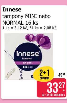 Innese tampony MINI nebo NORMAL 16 ks