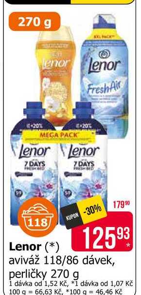 Lenor aviváž 118 dávek