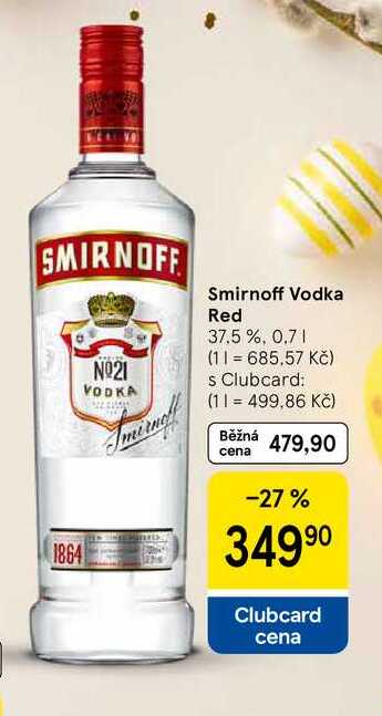 Smirnoff Vodka Red 37.5 %, 0,7 l