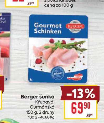 Berger šunka 150g