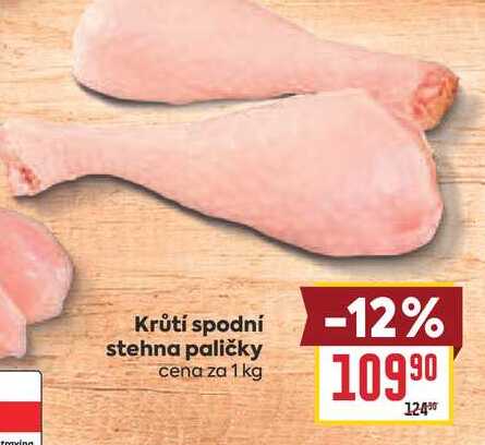 Krůtí spodní stehna paličky cena za 1 kg
