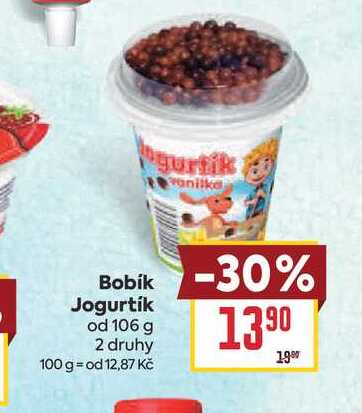 Bobík Jogurtik od 106 g 