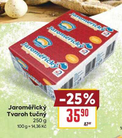 Jaroměřický Tvaroh tučný 250 g 
 