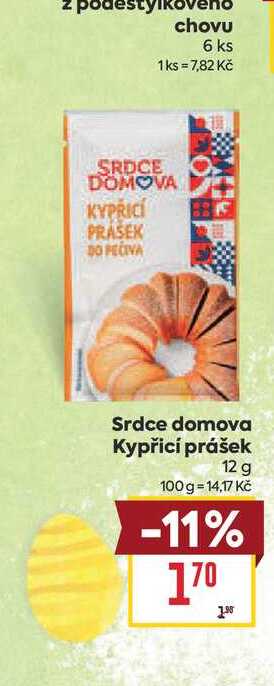 Srdce domova Kypřicí prášek 12 g  