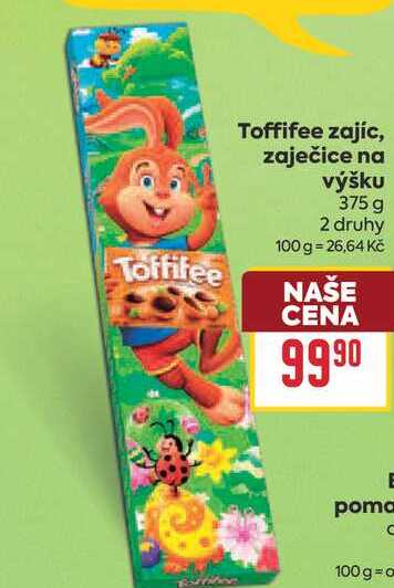 Toffifee zajíc, zaječice na výšku 375 g 