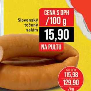 Slovenský točený salám 100 g