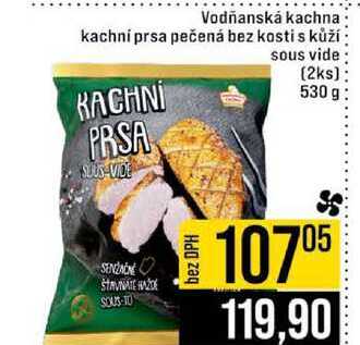 Vodňanská kachna kachni prsa pečená bez kosti s kůží sous vide 2ks 530 g 