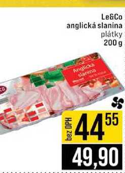 Le&Co anglická slanina plátky 200 g 