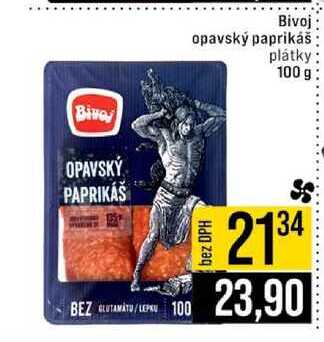 Bivoj opavský paprikáš plátky 100 g