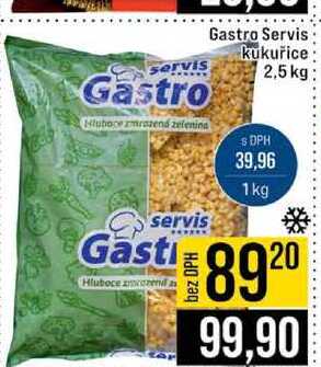 Gastro Servis kukuřice 2,5 kg