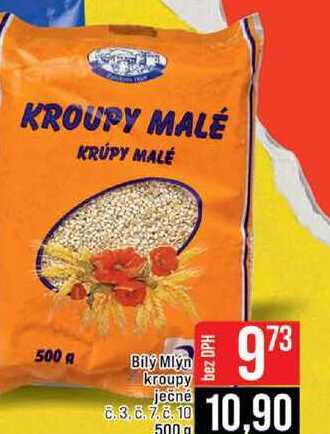 Bily Mlyn kroupy ječné 500 g